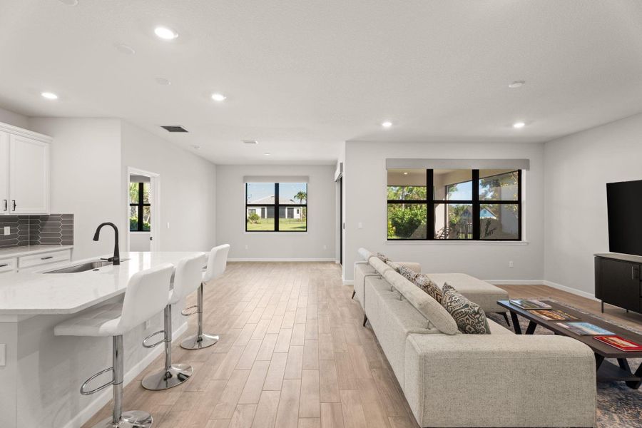 Furnished interior view inside a new home in Veranda Gardens, Port St. Lucie (Image 16).