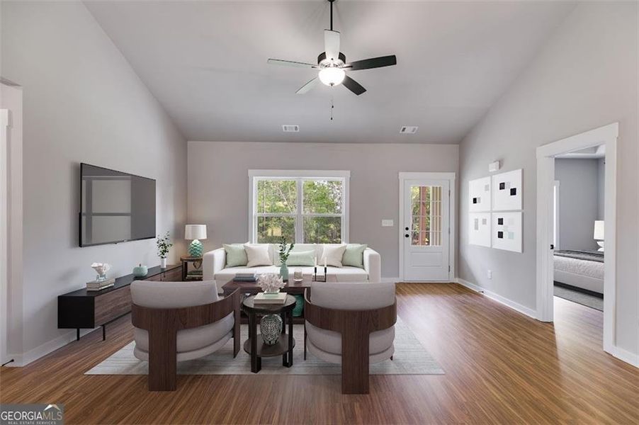 Furnished interior view inside a new home in , Buchanan (Image 7).
