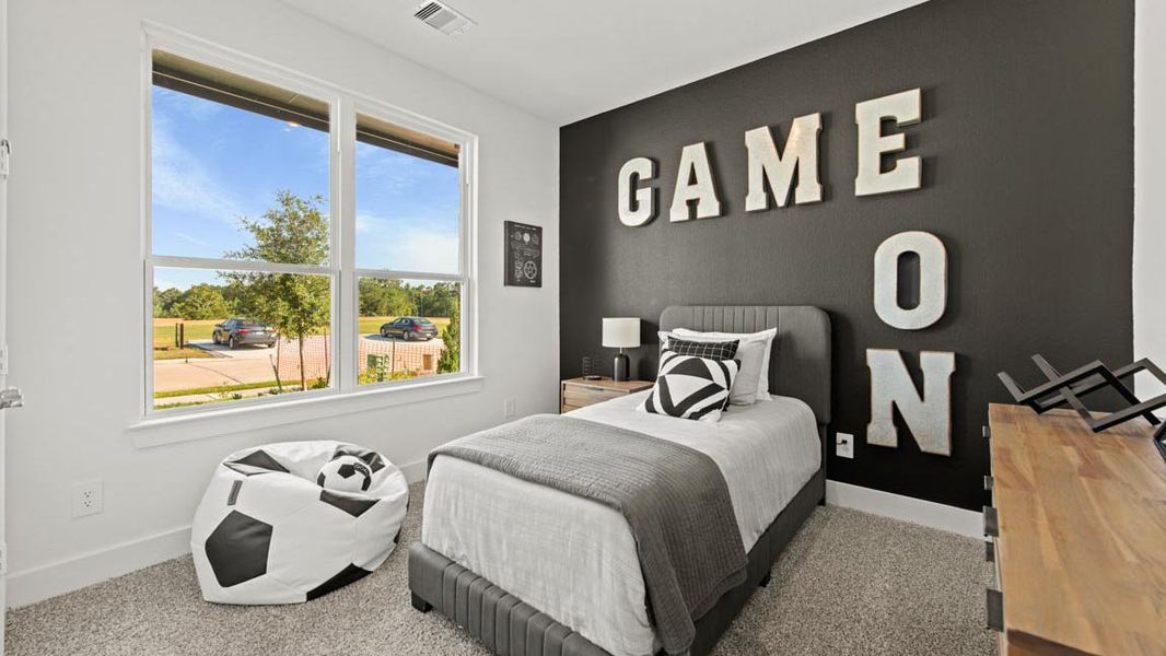 Furnished interior view inside a new home in Hills of Westlake, Conroe (Image 15).