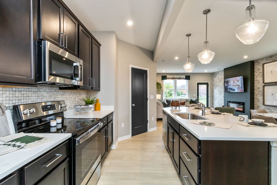 Representative furnished interior of a home built from the Wembley by Fischer Homes in Villas at Gold Creek, Dawsonville (Image 23).