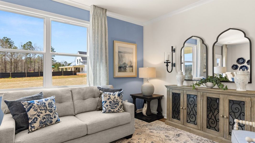 Representative furnished interior of a home built from the HAYDEN Express by D.R. Horton in WillowBrook, Winder (Image 30).