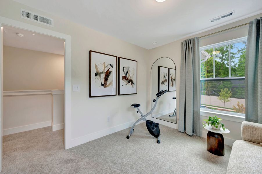 Representative furnished interior of a home built from the Valencia II by Mattamy Homes in Ashmore Townes, Garner (Image 16). Representative furnished interior of a home built from the Valencia II by Mattamy Homes in Ashmore Townes, Garner (Image 16).