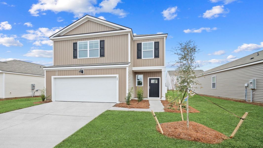 Front exterior of a new home in Rice Hope, Port Wentworth, GA, highlighting curb appeal (Image 2).