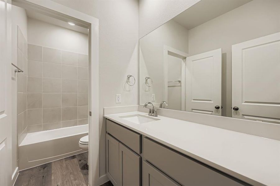 Furnished interior view inside a new home in MiraVerde, Crowley (Image 5). Furnished interior view inside a new home in MiraVerde, Crowley (Image 5).