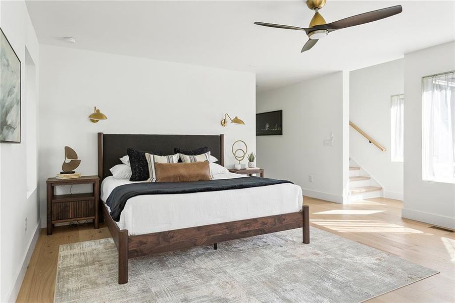 Furnished interior view inside a new home in , Atlanta (Image 8).