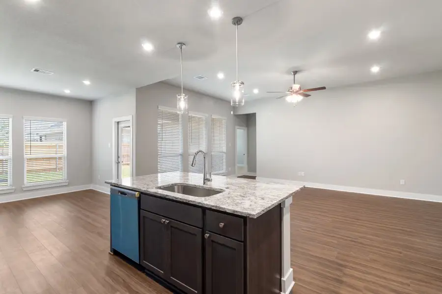 Furnished interior view inside a new home in Southern Pointe, College Station (Image 4).