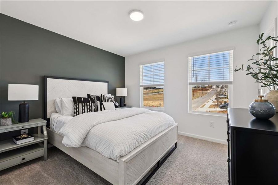 Furnished interior view inside a new home in Eastlyn Crossing, Flowery Branch (Image 12).