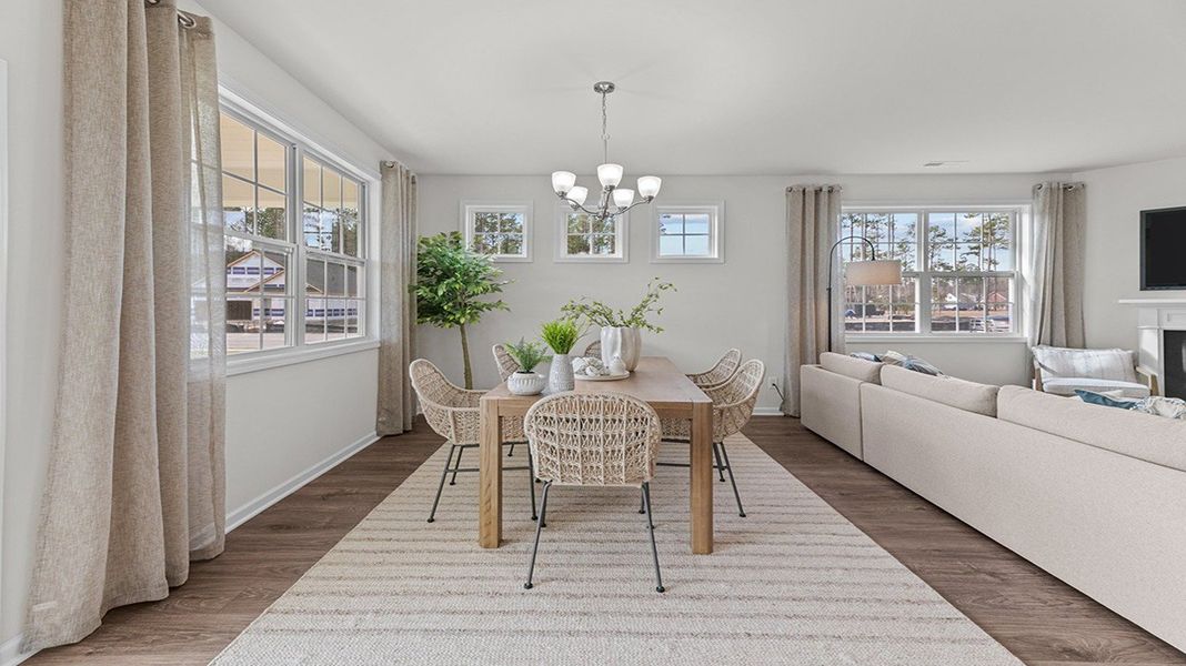 Representative furnished interior of a home built from the Clifton by D.R. Horton in Quarry Hills - Freedom, Swepsonville (Image 22).