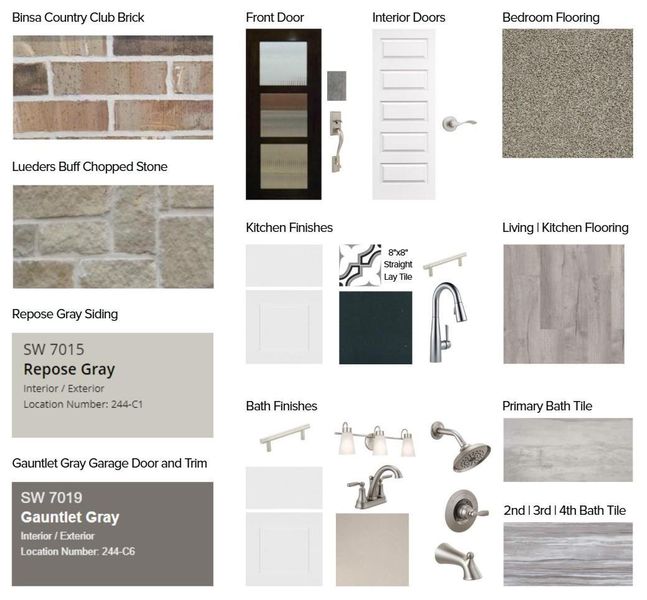 Exterior and Interior Selections Exterior and Interior Selections