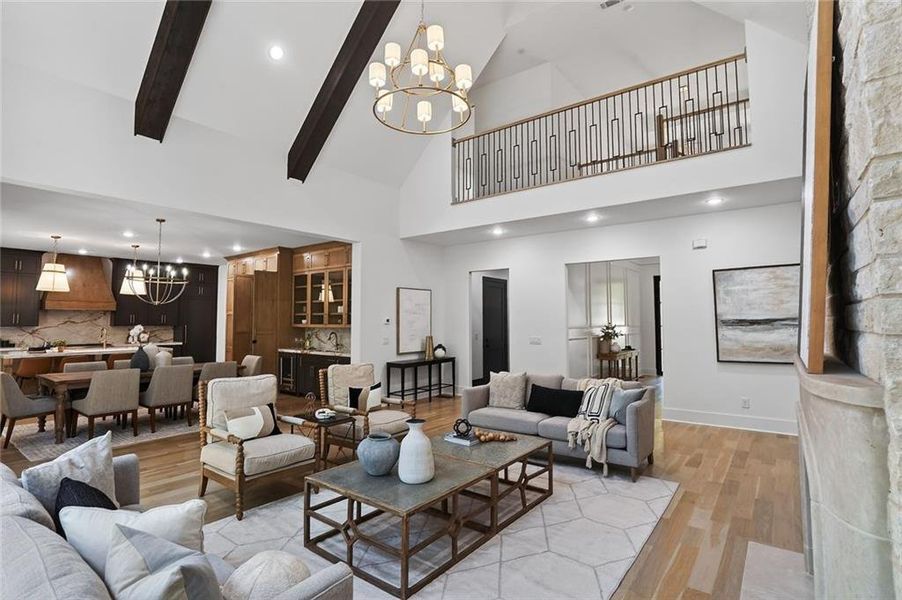 Furnished interior view inside a new home in , Roswell (Image 16).