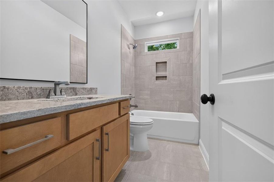 Furnished interior view inside a new home in , Flowery Branch (Image 19).