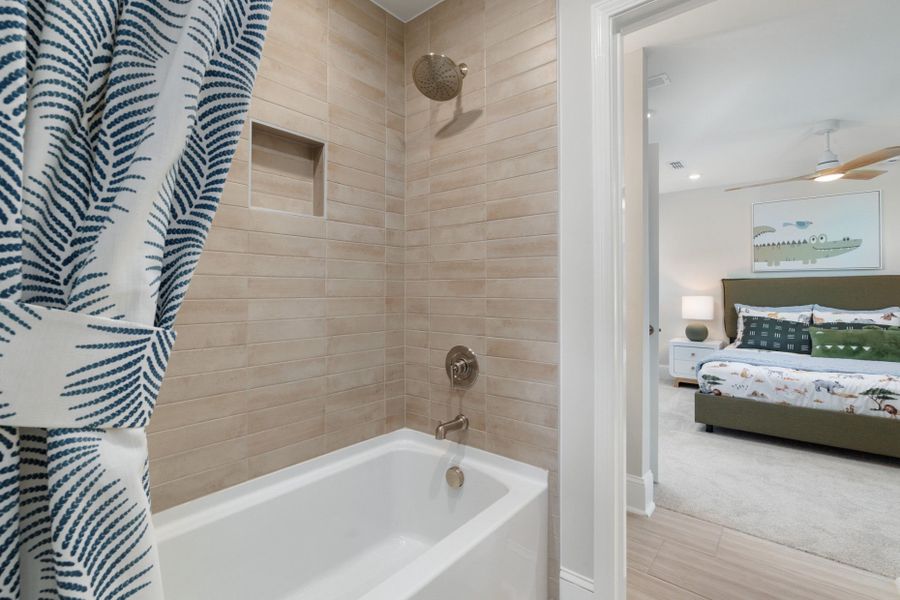 Representative furnished interior of a home built from the Continental by Pulte Homes in Mailman Post, Knightdale (Image 32).