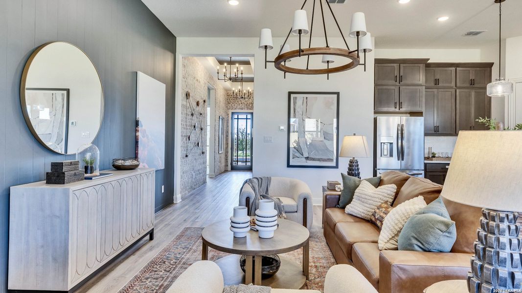 Furnished interior view inside a new home in The Crossvine, Schertz (Image 19).