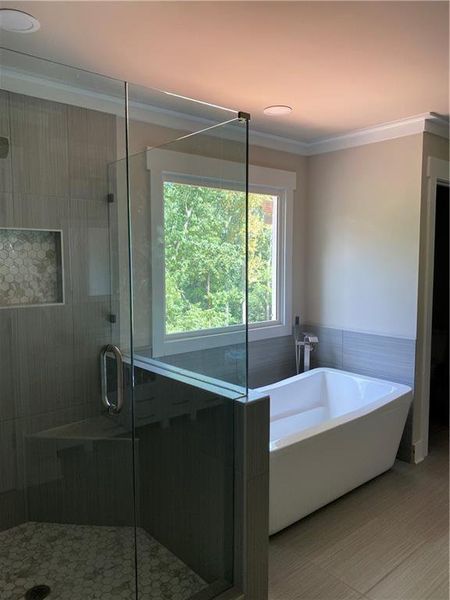 Furnished interior view inside a new home in , Flowery Branch (Image 24).