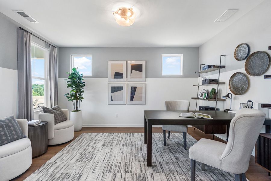 Representative furnished interior of a home built from the The Hickory A by Davidson Homes LLC in Wehunt Meadows, Hoschton (Image 8).