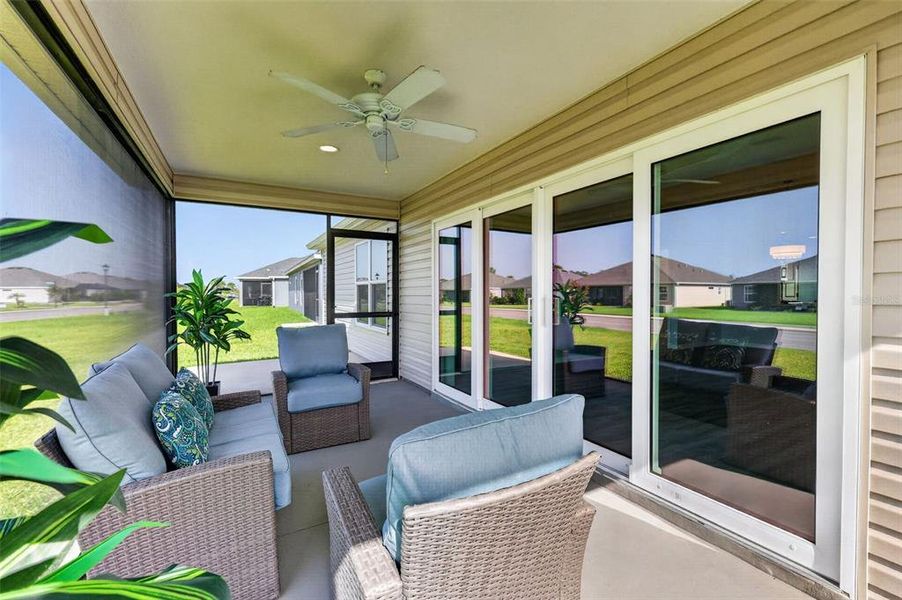 Exterior details and patio area of a home in , The Villages (Image 28). Exterior details and patio area of a home in , The Villages (Image 28).