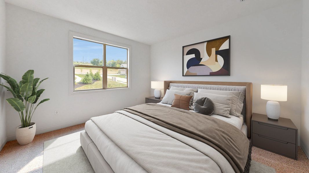Furnished interior view inside a new home in The Courtyards at Oak Grove, Durham (Image 13).