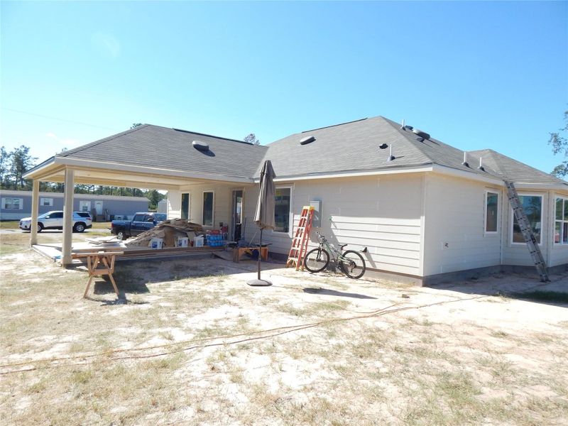 View of back and side of home. View of back and side of home.