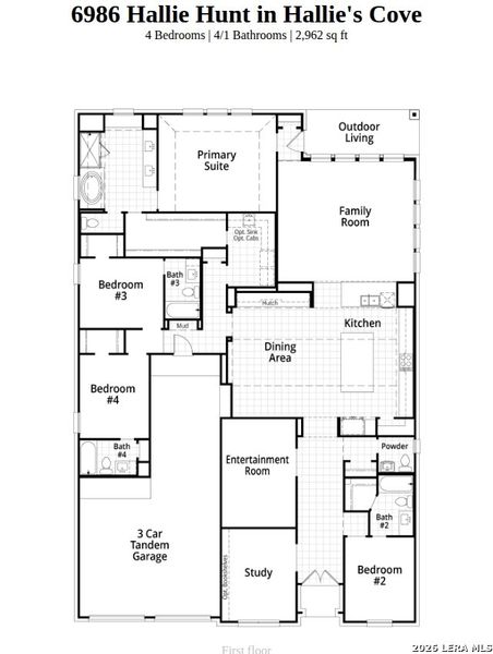 2D floor plan layout of this home in Hallie's Cove, Schertz, TX (Image 3). 2D floor plan layout of this home in Hallie's Cove, Schertz, TX (Image 3).
