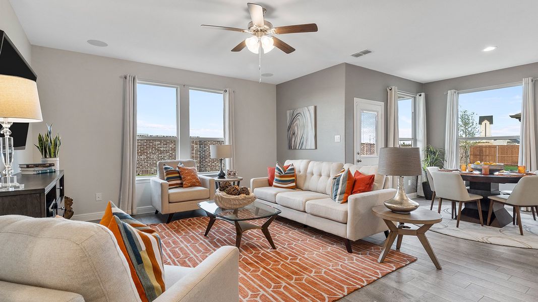Furnished interior view inside a new home in Morningstar, Aledo (Image 28).