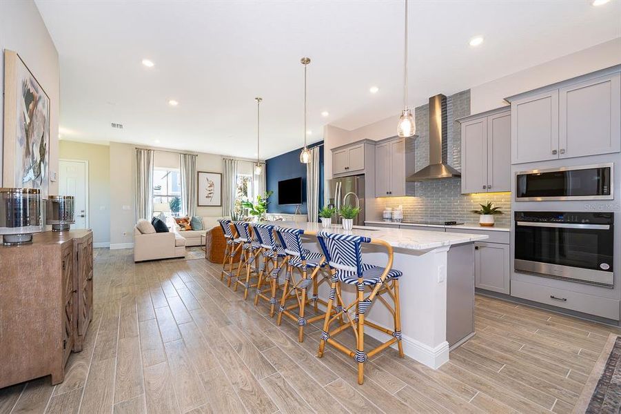 Furnished interior view inside a new home in Serenade at Ovation, Winter Garden (Image 24).