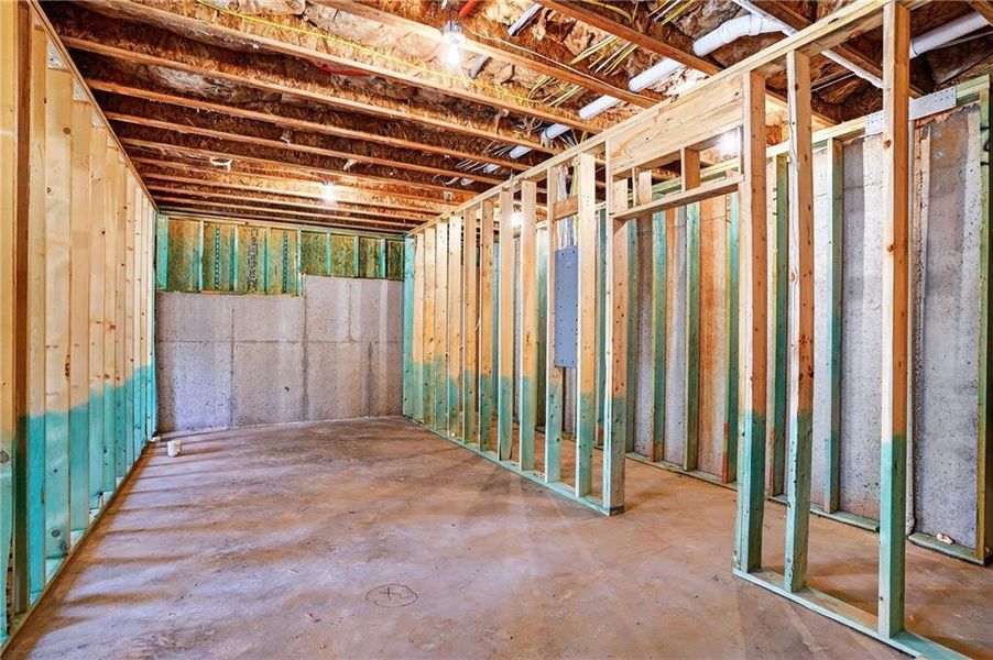 In-progress construction of a new home in Waters Edge, Mansfield, GA (Image 25).