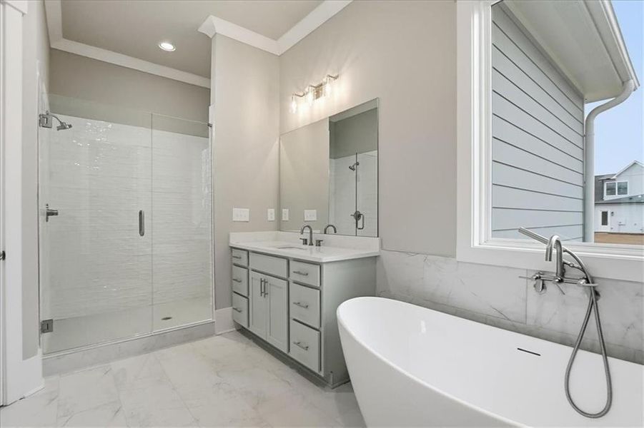 Furnished interior view inside a new home in Old Town Estates, Dacula (Image 5).