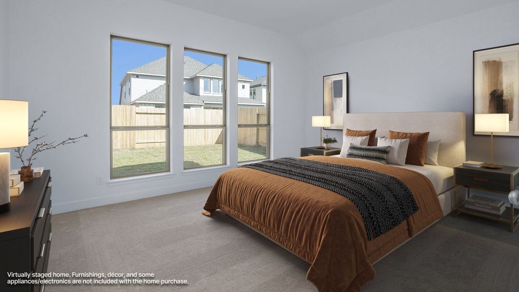 Furnished interior view inside a new home in Grand Central Park, Conroe (Image 4).