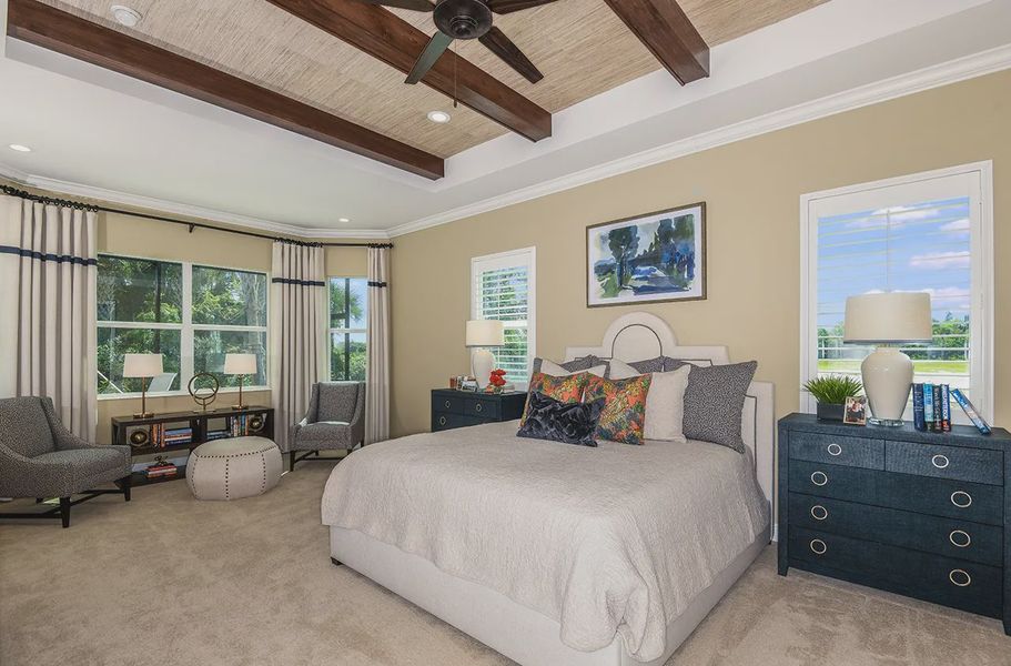 Furnished interior view inside a new home in Boca Royale Golf and Country Club at Wellen Park, Englewood (Image 7). Furnished interior view inside a new home in Boca Royale Golf and Country Club at Wellen Park, Englewood (Image 7).