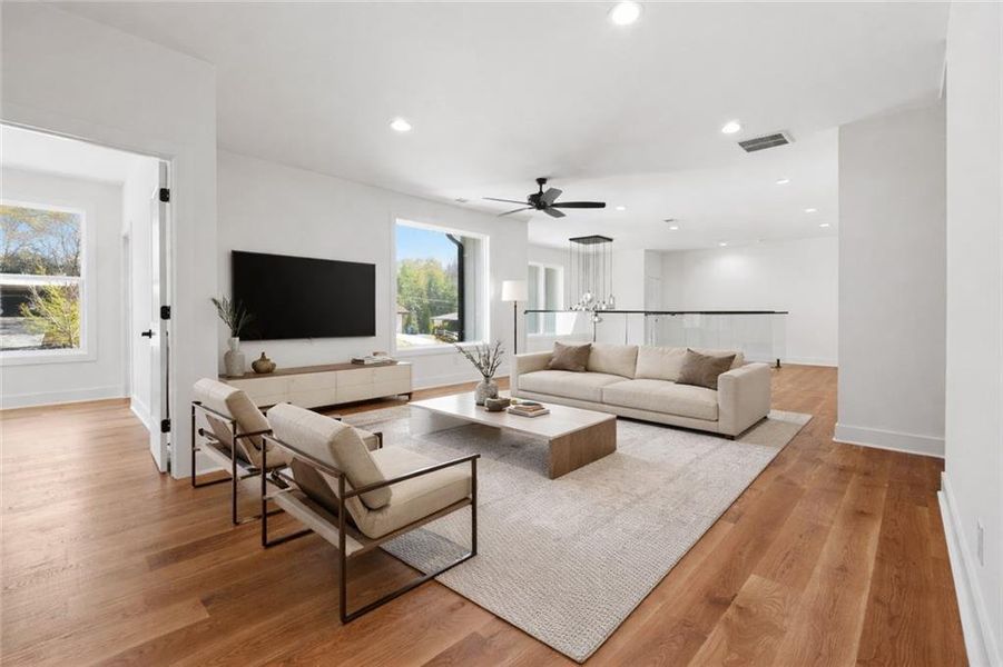 Furnished interior view inside a new home in , Atlanta (Image 31).