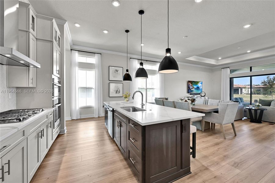 Furnished interior view inside a new home in , Parkland (Image 11).