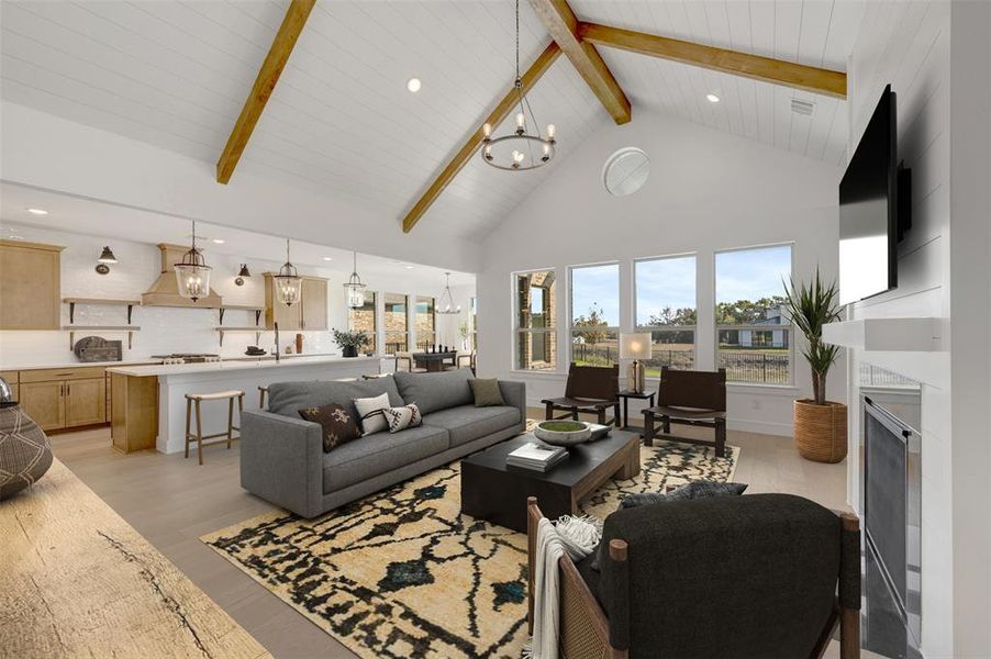 Furnished interior view inside a new home in Heath Golf & Yacht Estates, Heath (Image 6).