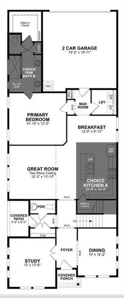 Beazer Homes Waterbend Marathon Floorplan.