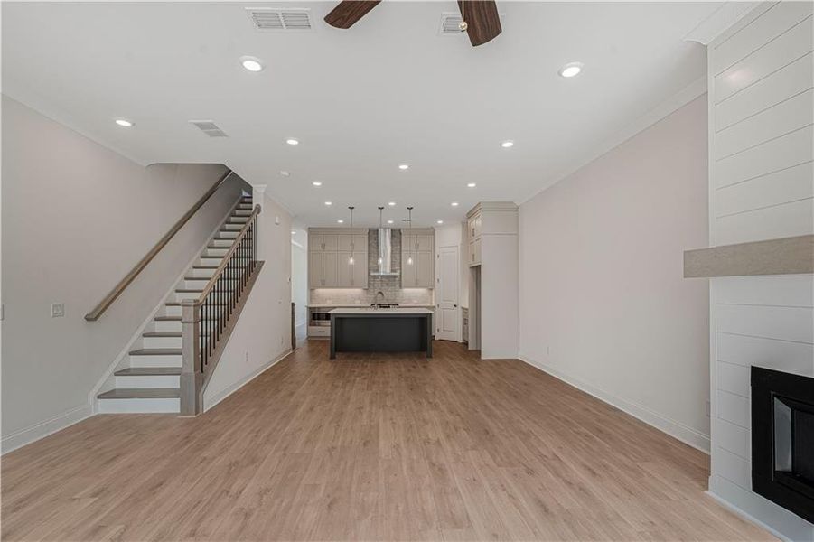 Spacious, unfurnished interior of a new home in Ward's Crossing Townhomes, Johns Creek (Image 22).