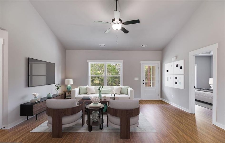 Furnished interior view inside a new home in , Buchanan (Image 4).