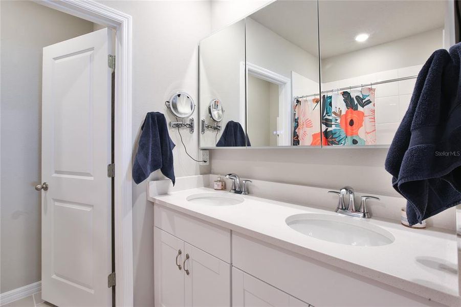 Dual Vanity & Storage Mirror