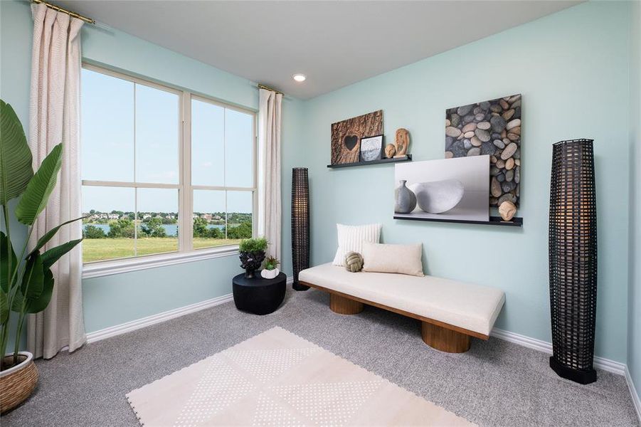 Furnished interior view inside a new home in Valencia On The Lake, Little Elm (Image 3).