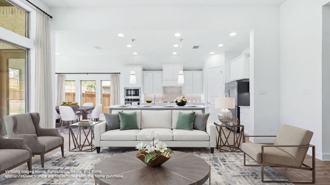 Furnished interior view inside a new home in Eliana, McKinney (Image 8).