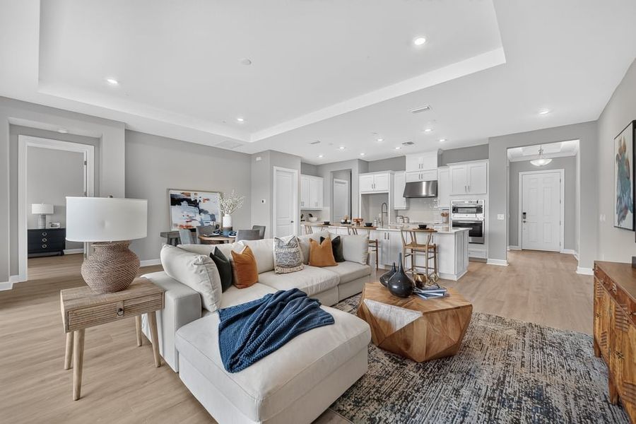 Representative furnished interior of a home built from the Ambra by Taylor Morrison in Center Lake Ranch Community Group Page, St. Cloud (Image 11).