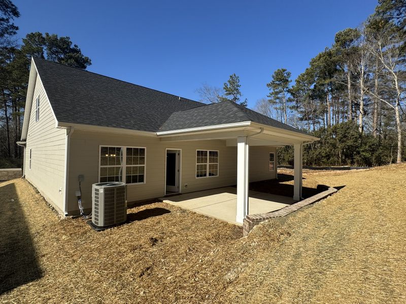Exterior details and patio area of a home in Crystal Village, Albemarle (Image 16).