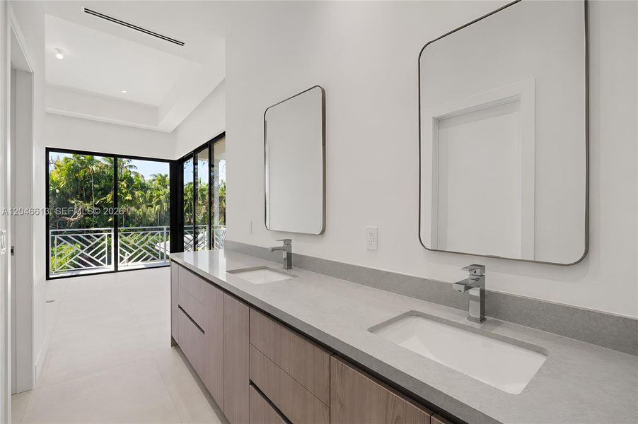 Furnished interior view inside a new home in , Coral Gables (Image 8). Furnished interior view inside a new home in , Coral Gables (Image 8).