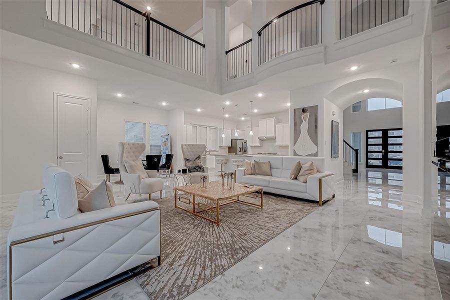 Furnished interior view inside a new home in , Richmond (Image 5).