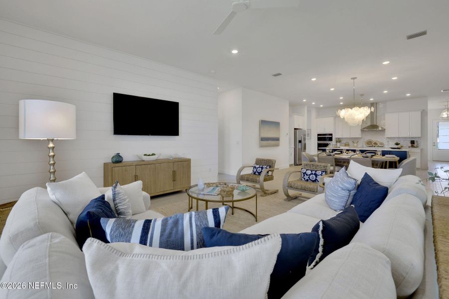 Furnished interior view inside a new home in , Flagler Beach (Image 9).