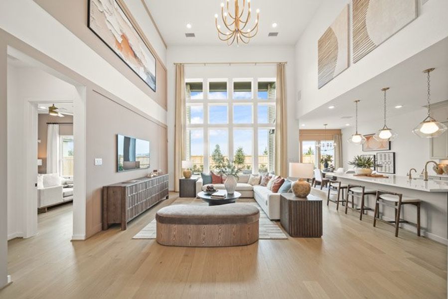 Furnished interior view inside a new home in Meridiana 40', 65', Manvel (Image 7). Furnished interior view inside a new home in Meridiana 40', 65', Manvel (Image 7).