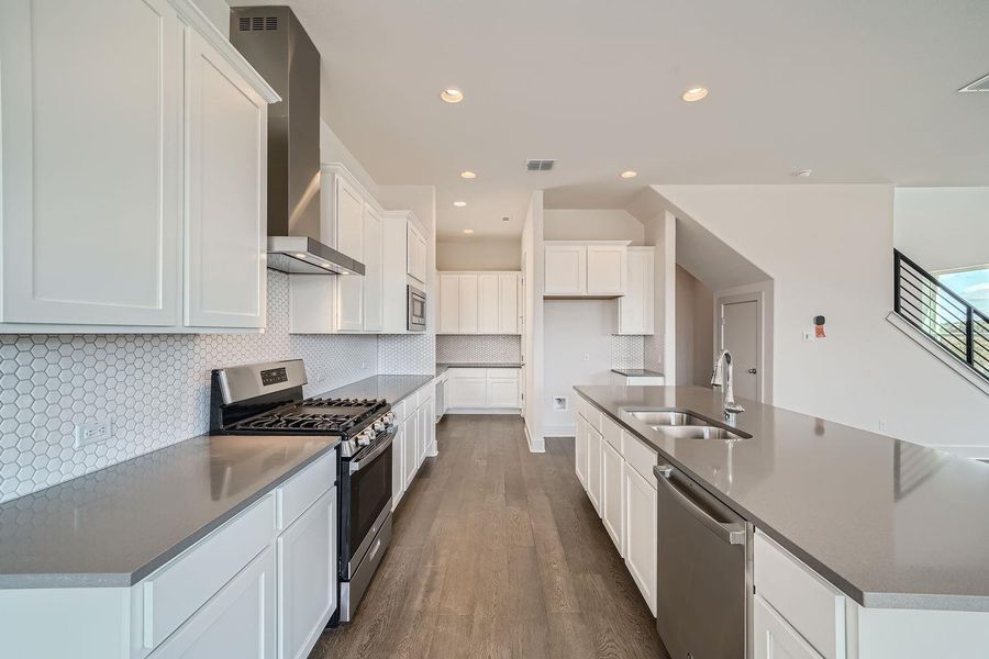 Furnished interior view inside a new home in Chester Ranch Place, Round Rock (Image 4). Furnished interior view inside a new home in Chester Ranch Place, Round Rock (Image 4).