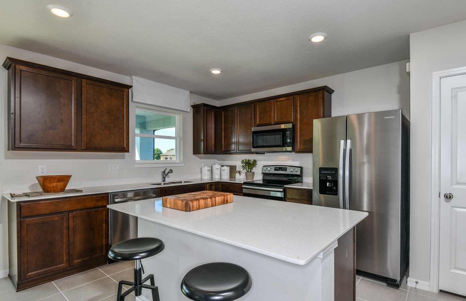 Kitchen with center island