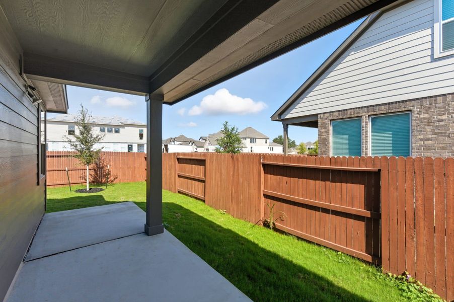 Exterior details and patio area of a home in Stillwater Ranch, San Antonio (Image 4). Exterior details and patio area of a home in Stillwater Ranch, San Antonio (Image 4).