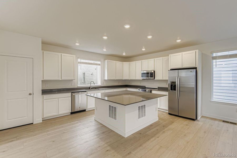 Furnished interior view inside a new home in Vermilion Creek: The Skyline Collection, Centennial (Image 7). Furnished interior view inside a new home in Vermilion Creek: The Skyline Collection, Centennial (Image 7).
