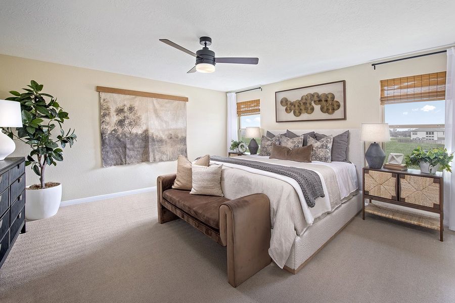 Representative furnished interior of a home built from the 2070 by KB Home in Sunset Grove South, Hitchcock (Image 10).