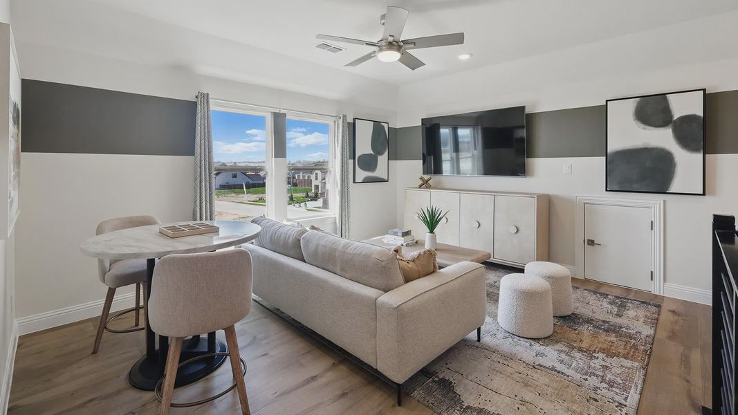 Furnished interior view inside a new home in Rio Vista at Kelly Ranch, Aledo (Image 15).
